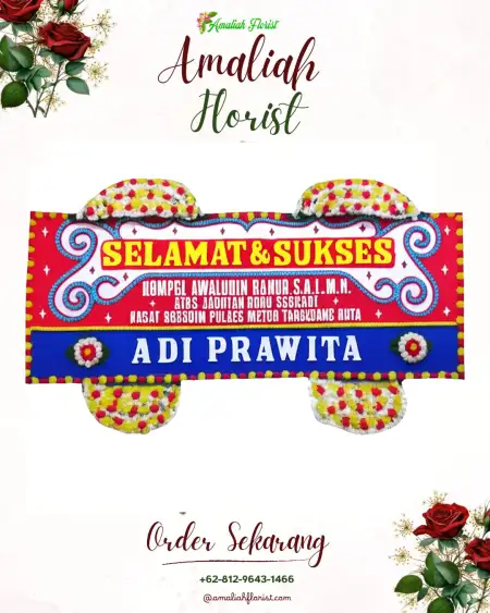 Papan Bunga Ucapan Selamat Sumbermalang